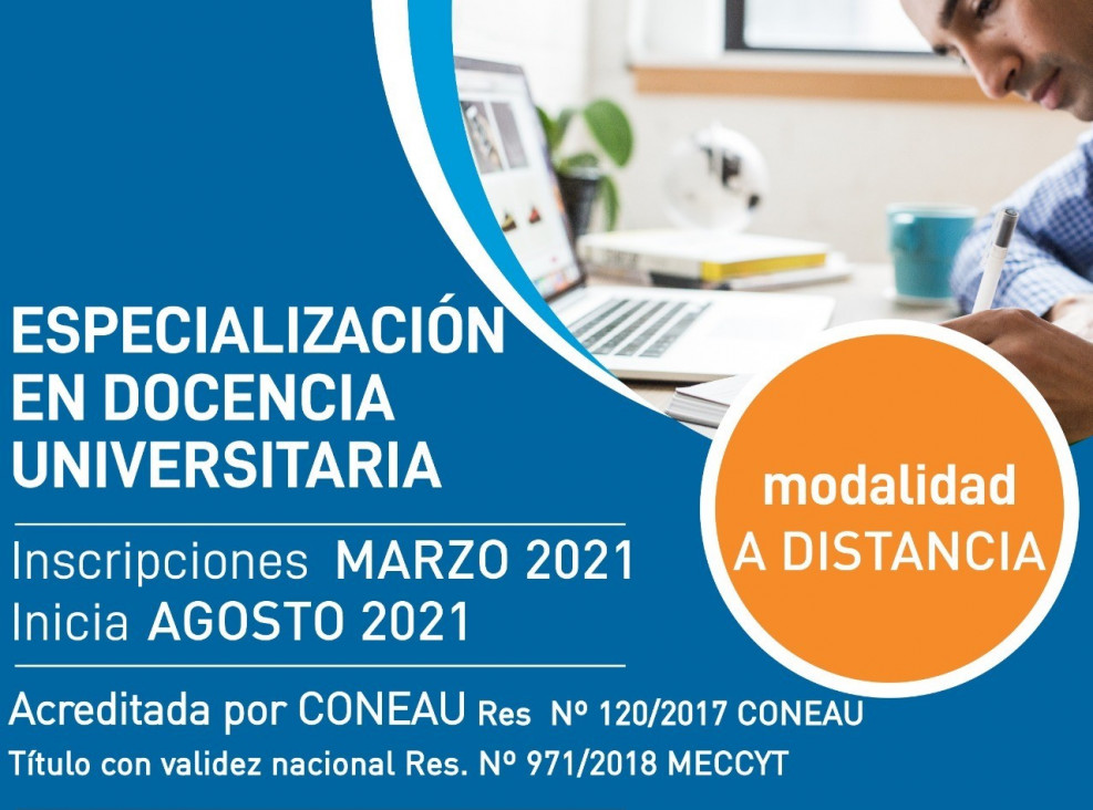 imagen Apertura de la cohorte 2021 de la Especialización en Docencia Universitaria (ESDU)