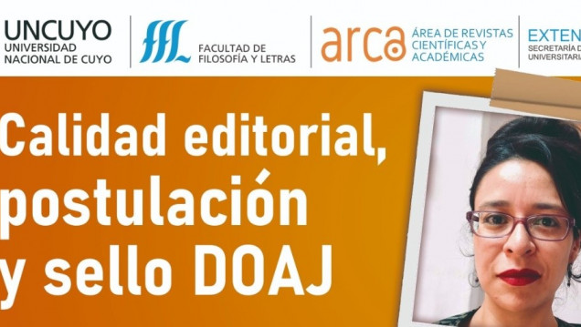 imagen Webinar "Calidad editorial, postulación y sello DOAJ"