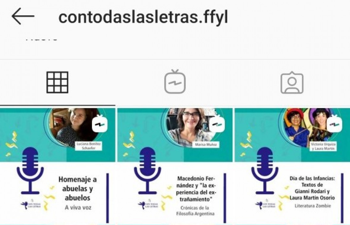 imagen Los podcasts de INSTAGRAM de "Con Todas Las Letras": un compromiso irrenunciable con la calidad