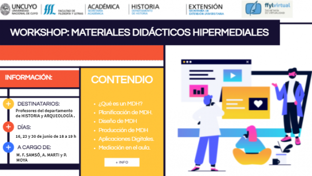 imagen Ya podés inscribirte en "Workshop: Materiales Didácticos Hipermediales", un taller para profesores de Historia y Arqueología"