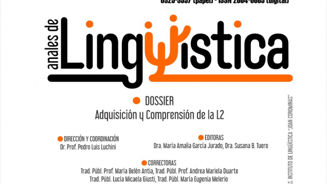 imagen Nuevo número de la revista Anales de lingüística