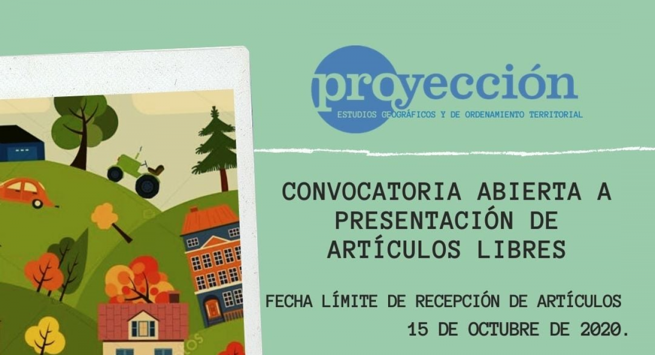 imagen  Convocatoria para publicar en la revista Proyección 