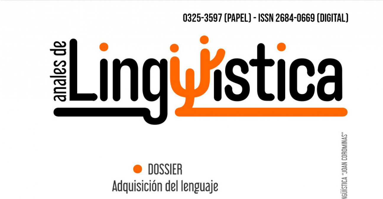 imagen Nuevo número de la revista Anales de lingüística