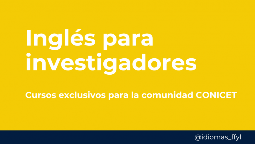 imagen Inglés para investigadores: una formación específica para comunicar en el ámbito académico y científico