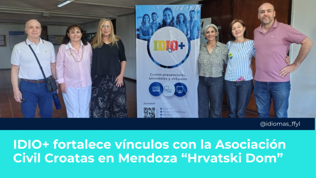 imagen IDIO+ fortalece vínculos con la Asociación Civil Croatas en Mendoza "Hrvatski Dom"