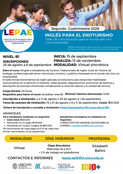 imagen Potenciá tu Perfil Profesional: Cursos de IDIO+ para Propósitos Académicos y Específicos 