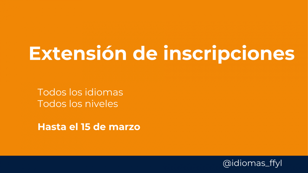 imagen Se extienden las inscripciones a los cursos de idiomas hasta el 15 de marzo
