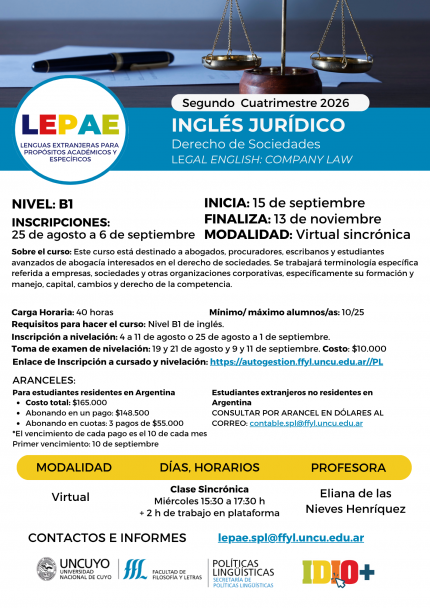 imagen Potenciá tu Perfil Profesional: Cursos de IDIO+ para Propósitos Académicos y Específicos 
